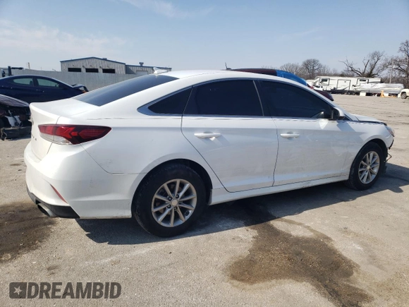 2019 Hyundai Sonata SE with VIN 5NPE24AF8KH817085, listed as a Copart auction lot 46851365 with 66,834 mi miles and Salvage Title. Bid and sale history available at DreamBid. Image 3.