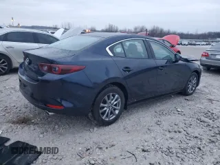 2025 Mazda 3 S with VIN 3MZBPAAM9SM454143, listed as a Copart auction lot 84151204 with Not Provided miles and Salvage Title. Bid and sale history available at DreamBid. Image 3.