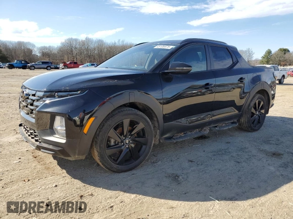 2023 Hyundai Santa Cruz Night Edition z VIN 5NTJCDAF3PH055739, wystawiony jako Copart lot #45106975 z przebiegiem Nie podano mil oraz Szkoda całkowita • Salvage title. Historia ofert i sprzedaży dostępna na DreamBid. Obrazek 1.