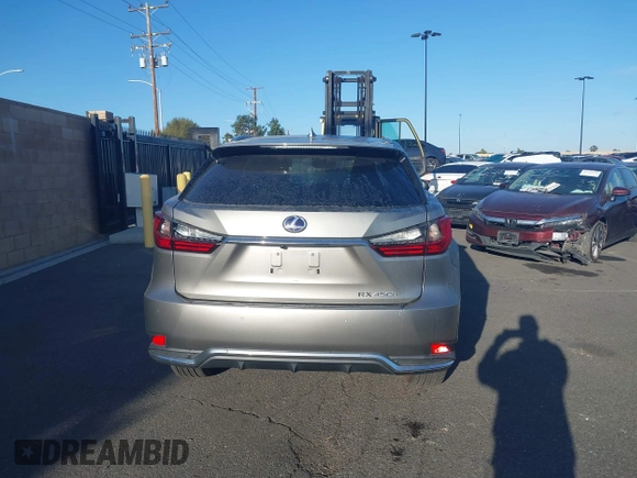 2022 Lexus RX 450h с VIN 2T2HGMDA0NC074486, выставлен на аукционе IAAI как лот 41434677 с пробегом 50 955 миль миль и . История ставок и продаж доступна на DreamBid. Изображение 16.