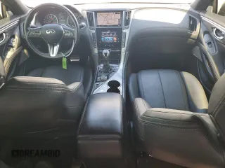 2021 Infiniti Q60 Luxe with VIN JN1EV7KLXMM470206, listed as a Copart auction lot 57438745 with 54,403 mi miles and Clean title. Bid and sale history available at DreamBid. Image 8.