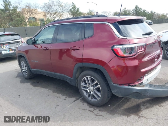 2020 Jeep Compass Latitude with VIN 3C4NJCBB3LT257809, listed as a IAAI auction lot 41736438 with 50,435 mi miles and . Bid and sale history available at DreamBid. Image 3.