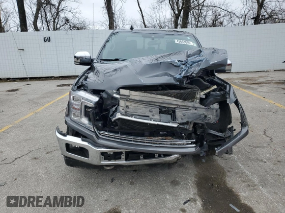 2020 Ford F-150 XL with VIN 1FTEW1E45LKD09638, listed as a Copart auction lot 43833895 with 153,048 mi miles and Salvage Title. Bid and sale history available at carsss.com. Image 5.