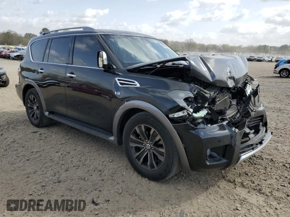 2017 Nissan Armada Platinum z VIN JN8AY2ND1H9000556, wystawiony jako Copart lot #49846525 z przebiegiem 179 394 mil mil oraz Szkoda całkowita • Salvage title. Historia ofert i sprzedaży dostępna na DreamBid. Obrazek 4.