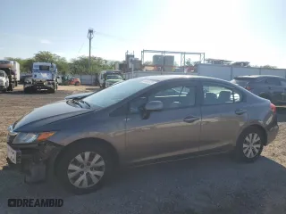 2012 Honda Civic Sdn LX with VIN 2HGFB2F5XCH526592, listed as a Copart auction lot 50404725 with 173,532 mi miles and Clean Title. Bid and sale history available at carsss.com. Image 1.