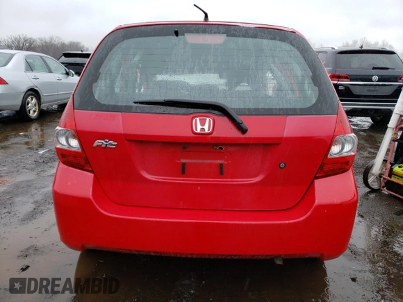 2008 Honda Fit with VIN JHMGD37498S044820, listed as a Copart auction lot 50344925 with 0 mi miles and Salvage Title. Bid and sale history available at carsss.com. Image 6.