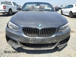 2017 BMW 2 Series with VIN WBA2L1C34HV666785, listed as a Copart auction lot 61775835 with 57,386 mi miles and Salvage title. Bid and sale history available at DreamBid. Image 5.