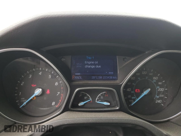2013 Ford Focus SE with VIN 1FADP3F24DL100281, listed as a Copart auction lot 60507605 with 223,439 mi miles and Salvage title. Bid and sale history available at DreamBid. Image 9.