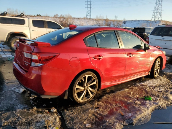 2020 Subaru Impreza Sport with VIN 4S3GKAL66L3603259, listed as a Copart auction lot 42655695 with 0 mi miles and Salvage Title. Bid and sale history available at carsss.com. Image 3.