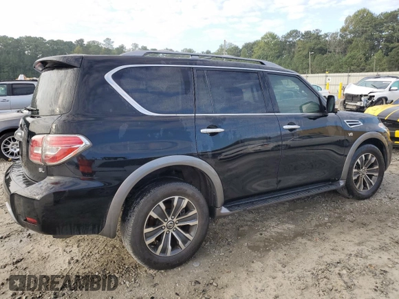 2019 Nissan Armada SV with VIN JN8AY2NC9K9588480, listed as a Copart auction lot 73414754 with 86,430 mi miles and Salvage Title. Bid and sale history available at carsss.com. Image 3.