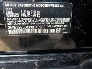 2023 BMW 3 Series 330e xDrive with VIN 3MW39FS0XP8D43902, listed as a Copart auction lot 80539264 with Not Provided miles and Non Repairable. Bid and sale history available at carsss.com. Image 12.