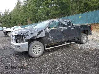 2015 Chevrolet Silverado 3500HD LTZ with VIN 1GC4K0E80FF509652, listed as a Copart auction lot 45758655 with 58,456 mi miles and Salvage Title. Bid and sale history available at DreamBid. Image 1.
