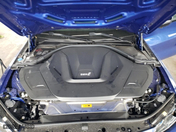 2023 BMW i4 eDrive40 with VIN WBY73AW07PFR45505, listed as a Copart auction lot 49113715 with 12,876 mi miles and Salvage Title. Bid and sale history available at carsss.com. Image 11.