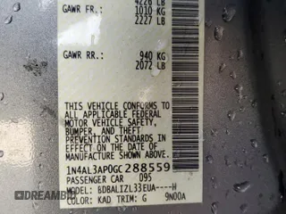 2016 Nissan Altima S with VIN 1N4AL3AP0GC288559, listed as a Copart auction lot 85784774 with 94,757 mi miles and Salvage title. Bid and sale history available at DreamBid. Image 12.