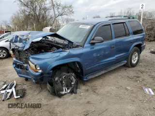 2002 Dodge Durango SLT z VIN 1B4HS48N22F218622, wystawiony jako Copart lot #50688555 z przebiegiem 105 721 mil mil oraz Szkoda całkowita • Salvage title. Historia ofert i sprzedaży dostępna na DreamBid. Obrazek 1.