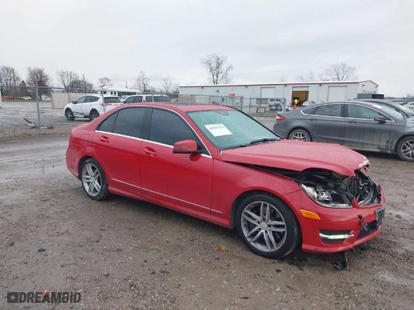 2014 Mercedes-Benz C-Class C 300 Sport with VIN WDDGF8AB7ER305175, listed as a IAAI auction lot 40905359 with 97,772 mi miles. Bid and sale history available at carsss.com. Image 1.