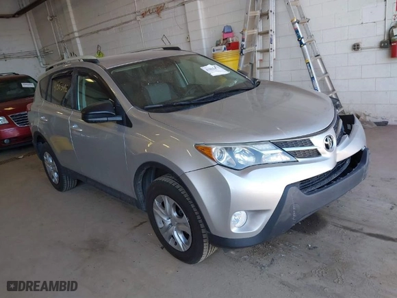 2014 Toyota RAV4 LE with VIN 2T3BFREV5EW138250, listed as a IAAI auction lot 41863496 with 191,604 mi miles. Bid and sale history available at carsss.com. Image 1.