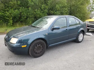 2002 Volkswagen Jetta with VIN 3VWRB69M32M019603, listed as a Copart auction lot 61624645 with 92,420 mi miles and Salvage title. Bid and sale history available at DreamBid. Image 1.