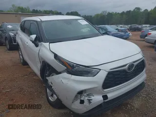 2022 Toyota Highlander LE with VIN 5TDZZRAH4NS104484, listed as a IAAI auction lot 41964782 with 58,905 mi miles and . Bid and sale history available at DreamBid. Image 1.