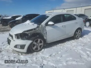 2014 Chevrolet Sonic LTZ with VIN 1G1JE5SB6E4190073, listed as a Copart auction lot 88268875 with 93,969 mi miles and Salvage Title. Bid and sale history available at carsss.com. Image 1.