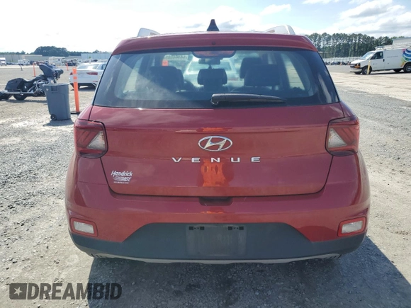2022 Hyundai Venue SEL with VIN KMHRC8A34NU177006, listed as a Copart auction lot 58404985 with 80,469 mi miles and Salvage title. Bid and sale history available at DreamBid. Image 6.