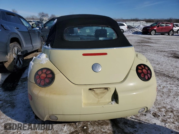 2005 Volkswagen Beetle GLS с VIN 3VWCM31Y15M363190, выставлен на аукционе Copart как лот 46167995 с пробегом Не указан миль и Списание • Salvage title. История ставок и продаж доступна на DreamBid. Изображение 6.