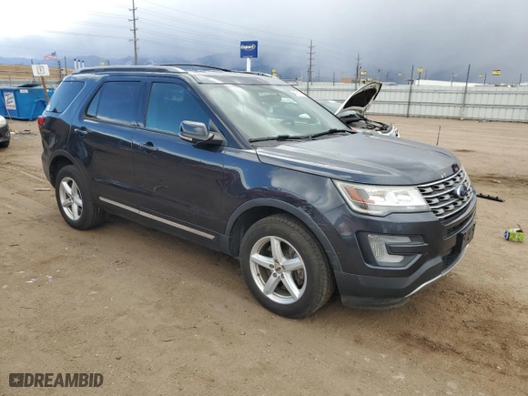 2017 Ford Explorer XLT with VIN 1FM5K8D86HGC67172, listed as a Copart auction lot 49511485 with 91,172 mi miles and Clean Title. Bid and sale history available at carsss.com. Image 4.
