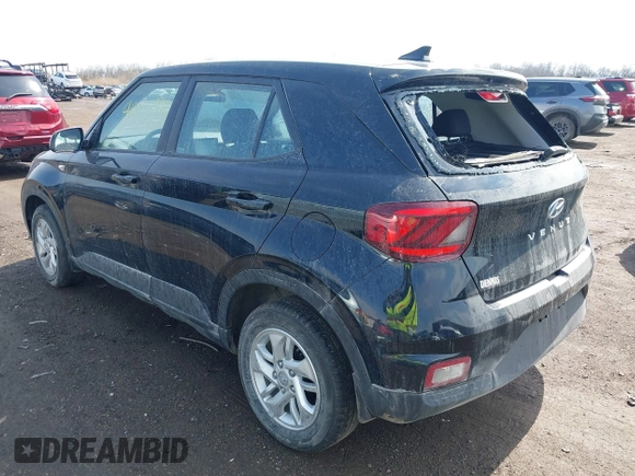 2022 Hyundai Venue SE with VIN KMHRB8A39NU198646, listed as a IAAI auction lot 41907792 with 24,131 mi miles and . Bid and sale history available at DreamBid. Image 3.