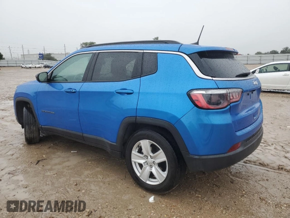 2022 Jeep Compass Latitude with VIN 3C4NJCBB7NT119404, listed as a Copart auction lot 64697404 with 48,743 mi miles and Salvage Title. Bid and sale history available at DreamBid. Image 2.
