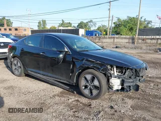2013 Kia Optima Hybrid EX with VIN KNAGM4AD4D5040177, listed as a IAAI auction lot 40496029 with Not Provided miles. Bid and sale history available at carsss.com. Image 1.