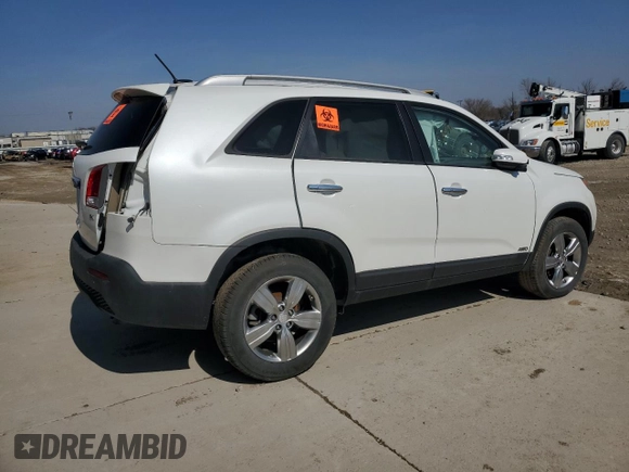 2012 Kia Sorento EX with VIN 5XYKUCA6XCG242312, listed as a Copart auction lot 48437505 with 0 mi miles and Clean Title. Bid and sale history available at carsss.com. Image 3.