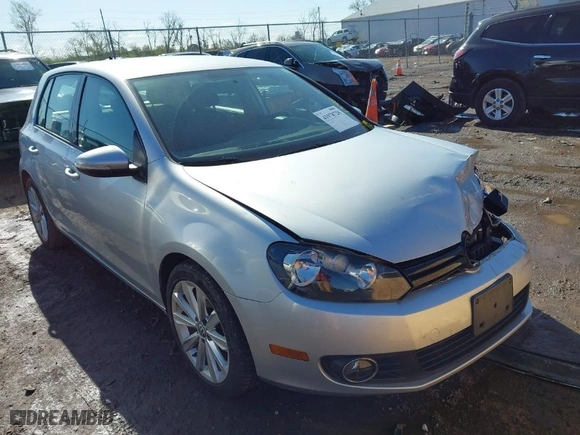 2013 Volkswagen Golf TDI with VIN WVWDM7AJ0DW138100, listed as a IAAI auction lot 41978728 with 103,264 mi miles. Bid and sale history available at carsss.com. Image 1.