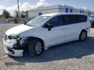 2024 Chrysler Pacifica Touring with VIN 2C4RC1FGXRR119492, listed as a Copart auction lot 49328205 with 57,821 mi miles and Non repairable. Bid and sale history available at DreamBid. Image 1.