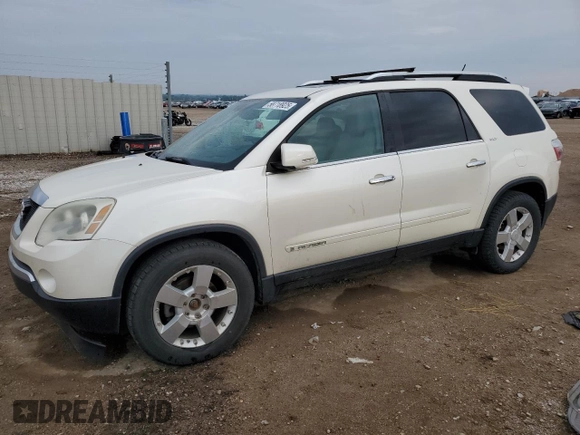 2008 GMC Acadia SLT2 с VIN 1GKEV33738J288107, выставлен на аукционе Copart как лот 58718925 с пробегом 203 684 миль миль и Списание • Salvage title. История ставок и продаж доступна на DreamBid. Изображение 1.