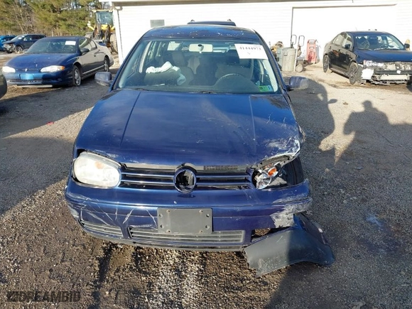2004 Volkswagen Golf GL with VIN 9BWFL61J544011236, listed as a IAAI auction lot 41444973 with 101,756 mi miles. Bid and sale history available at carsss.com. Image 13.