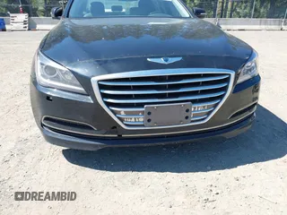 2015 Hyundai Genesis 3.8L with VIN KMHGN4JE7FU071677, listed as a IAAI auction lot 42068198 with 144,271 mi miles. Bid and sale history available at carsss.com. Image 6.
