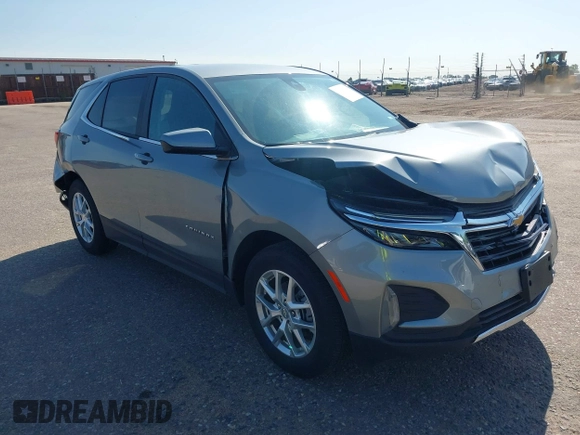 2024 Chevrolet Equinox LT with VIN 3GNAXUEG9RL335830, listed as a IAAI auction lot 42543768 with 20,795 mi miles and . Bid and sale history available at DreamBid. Image 1.