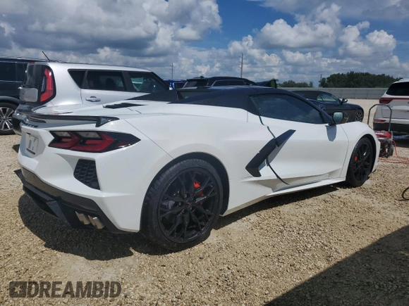 2023 Chevrolet Corvette 2LT with VIN 1G1YB3D43P5103804, listed as a Copart auction lot 73804784 with 0 mi miles and Salvage Title. Bid and sale history available at carsss.com. Image 3.