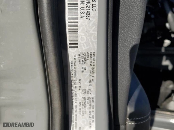 2022 Dodge Durango SRT 392 with VIN 1C4SDJGJ1NC214387, listed as a Copart auction lot 77476474 with 0 mi miles and Salvage Title. Bid and sale history available at carsss.com. Image 13.