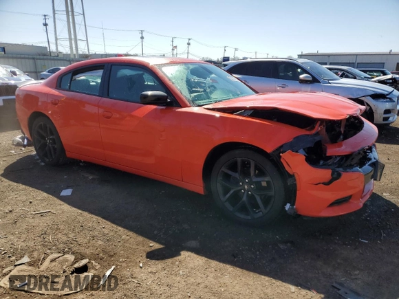 2020 Dodge Charger SXT with VIN 2C3CDXBG2LH200192, listed as a Copart auction lot 52321355 with 54,104 mi miles and Salvage Title. Bid and sale history available at carsss.com. Image 4.