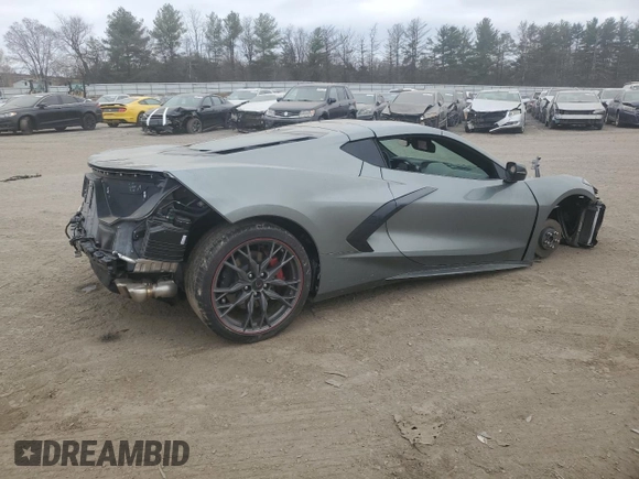 2024 Chevrolet Corvette 1LT with VIN 1G1YA2D44R5103357, listed as a Copart auction lot 46390865 with 15,960 mi miles and Salvage title. Bid and sale history available at DreamBid. Image 3.
