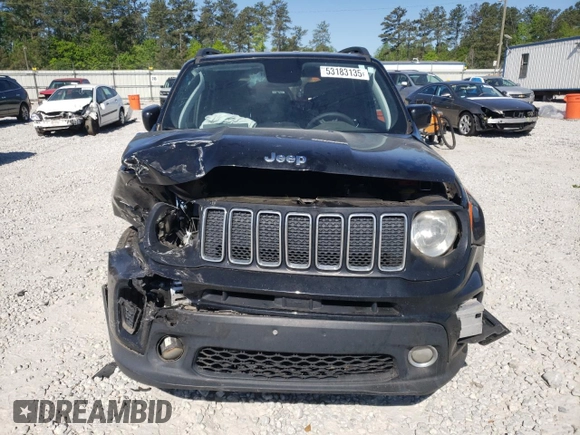 2020 Jeep Renegade Altitude with VIN ZACNJABB2LPL64164, listed as a Copart auction lot 53183135 with 172,701 mi miles and Salvage title. Bid and sale history available at DreamBid. Image 5.