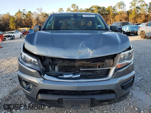 2019 Chevrolet Colorado 2WD Work Truck with VIN 1GCGSBEN4K1166284, listed as a Copart auction lot 43338615 with 147,585 mi miles and Salvage Title. Bid and sale history available at carsss.com. Image 5.