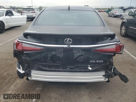 2022 Lexus ES with VIN 58AFZ1B1XNU133154, listed as a Copart auction lot 67235464 with 9,478 mi miles and Salvage Title. Bid and sale history available at carsss.com. Image 6.