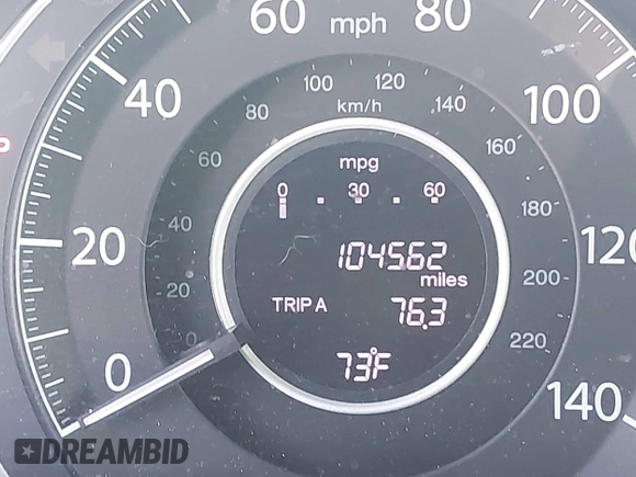 2013 Honda CR-V EX-L with VIN 5J6RM3H77DL016323, listed as a IAAI auction lot 41913318 with 104,562 mi miles and . Bid and sale history available at DreamBid. Image 15.