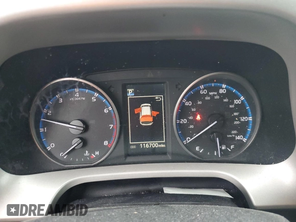 2018 Toyota RAV4 XLE with VIN 2T3WFREV0JW445322, listed as a Copart auction lot 55623845 with 116,700 mi miles and Salvage title. Bid and sale history available at DreamBid. Image 9.