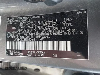 2011 Lexus GX 460 with VIN JTJBM7FX8B5020462, listed as a IAAI auction lot 41953856 with 201,311 mi miles. Bid and sale history available at carsss.com. Image 9.