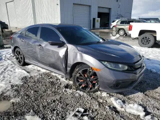 2019 Honda Civic Sedan Sport with VIN 2HGFC2F82KH506102, listed as a Copart auction lot 44227105 with 107,452 mi miles and Salvage Title. Bid and sale history available at carsss.com. Image 4.