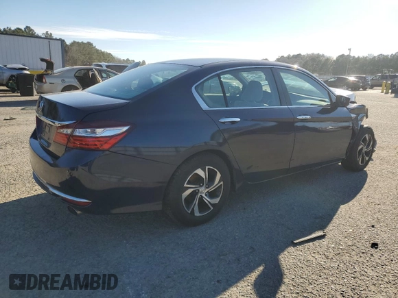 2016 Honda Accord Sedan LX with VIN 1HGCR2F39GA118666, listed as a Copart auction lot 87635735 with Not Provided miles and Salvage Title. Bid and sale history available at carsss.com. Image 3.
