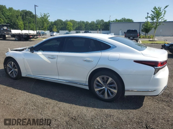 2018 Lexus LS 500 with VIN JTHC51FF9J5004745, listed as a Copart auction lot 62578845 with 63,292 mi miles and Salvage title. Bid and sale history available at DreamBid. Image 2.
